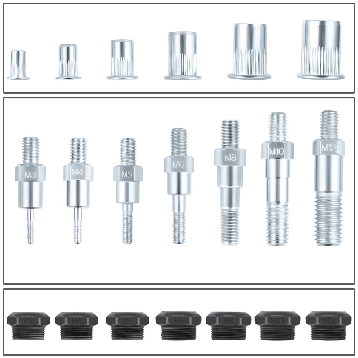 13" Three-in-One Hand Rivet Set