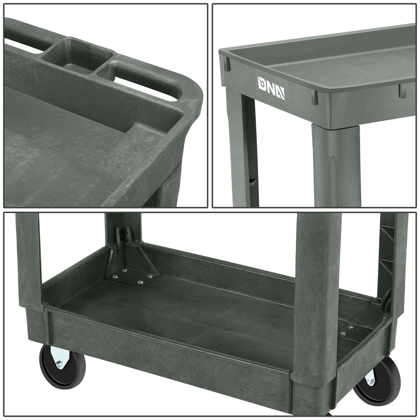 Small Tray Top Cleaning Service Cart (2 Layers)