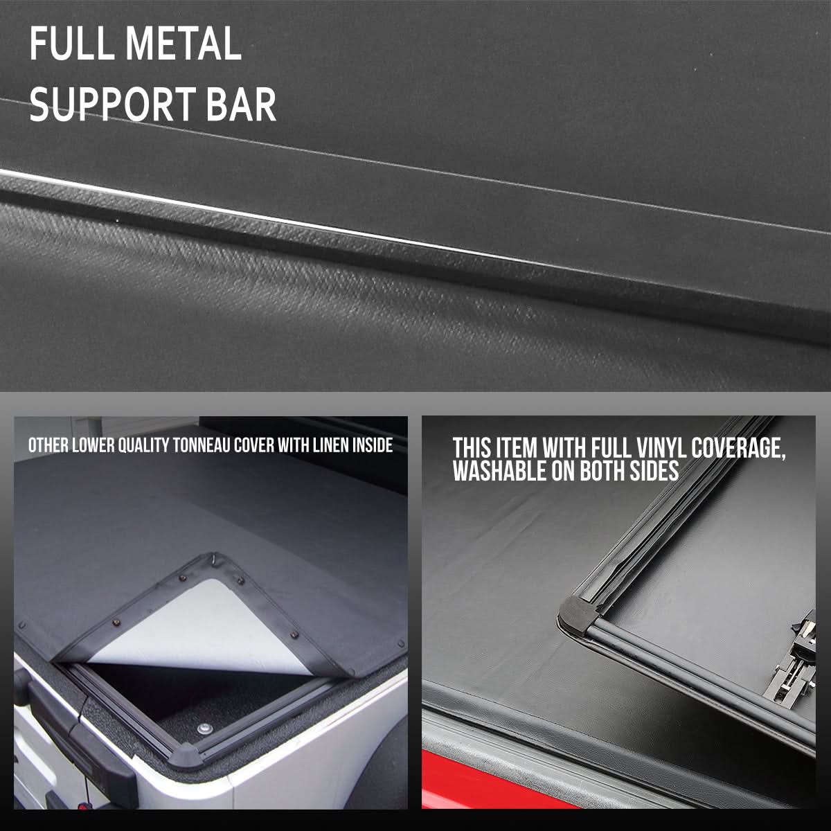 2005-2015 Toyota Tacoma Soft Tri-Fold Tonneau Cover