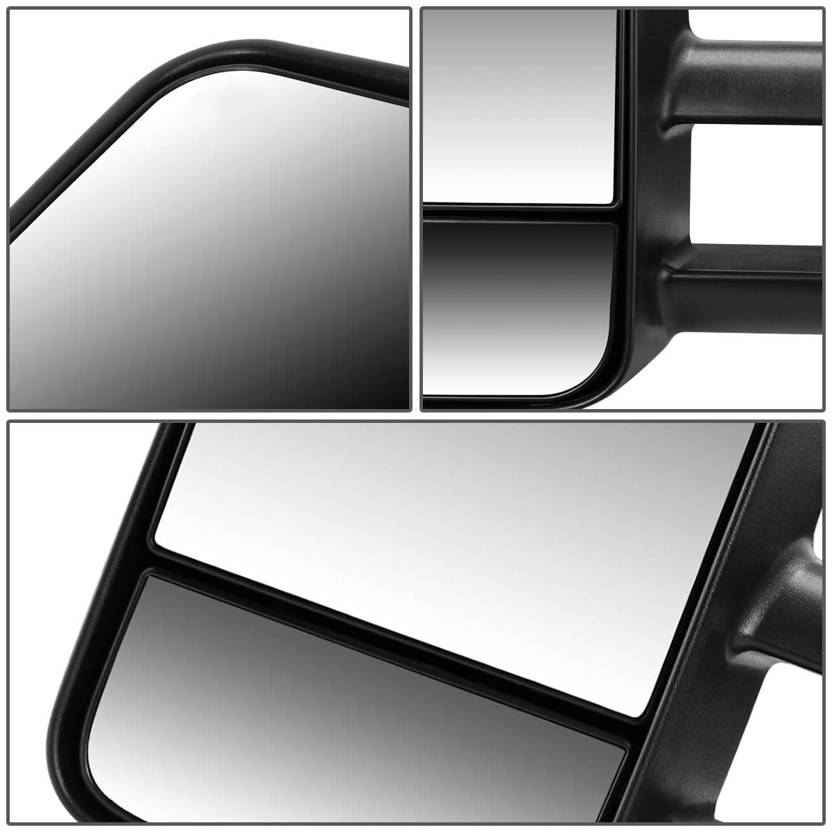 99-06 Chevrolet Silverado / GMC Sierra Manual Towing Mirror - Black Left