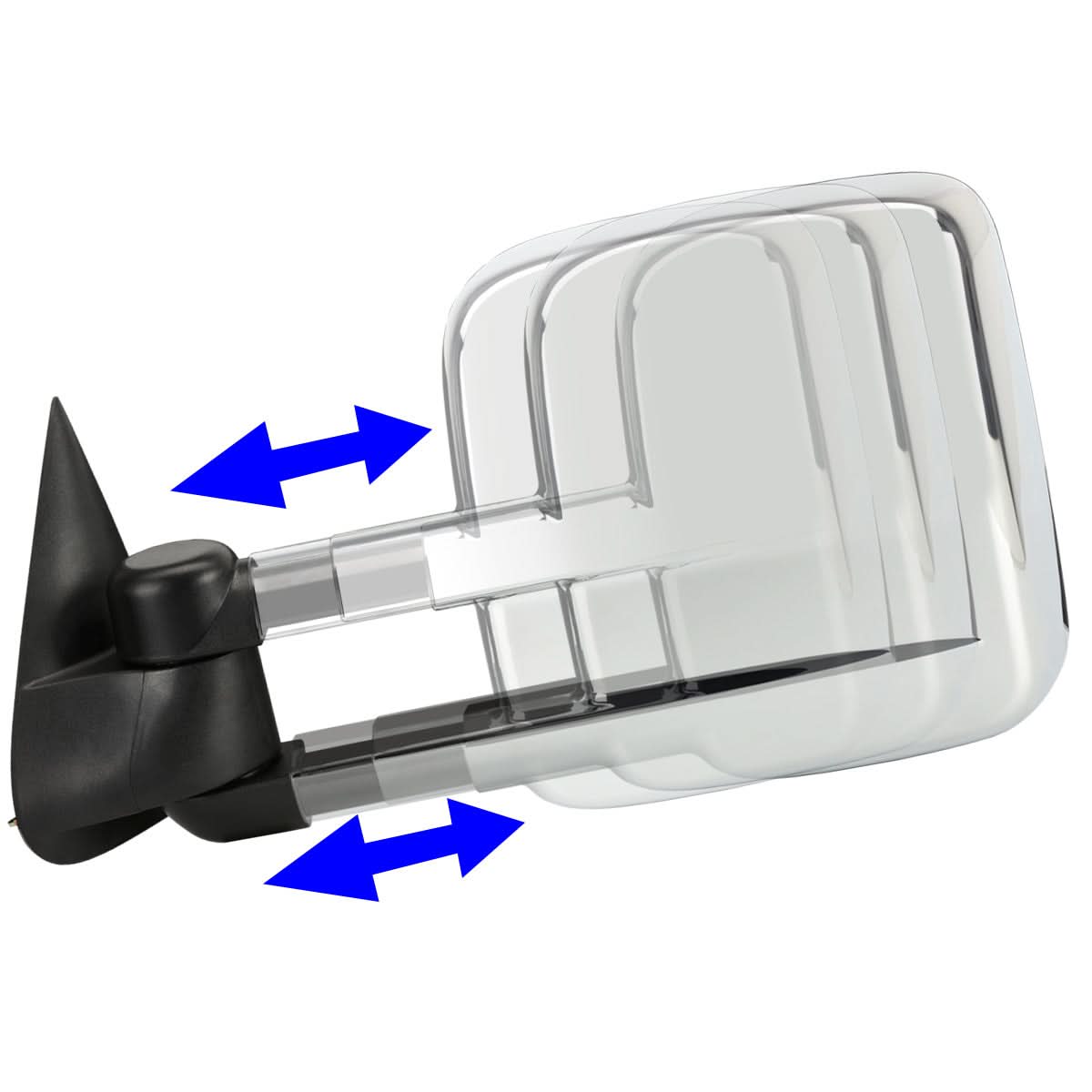 99-06 Chevrolet Silverado / GMC Sierra Manual Towing Mirrors - Chrome