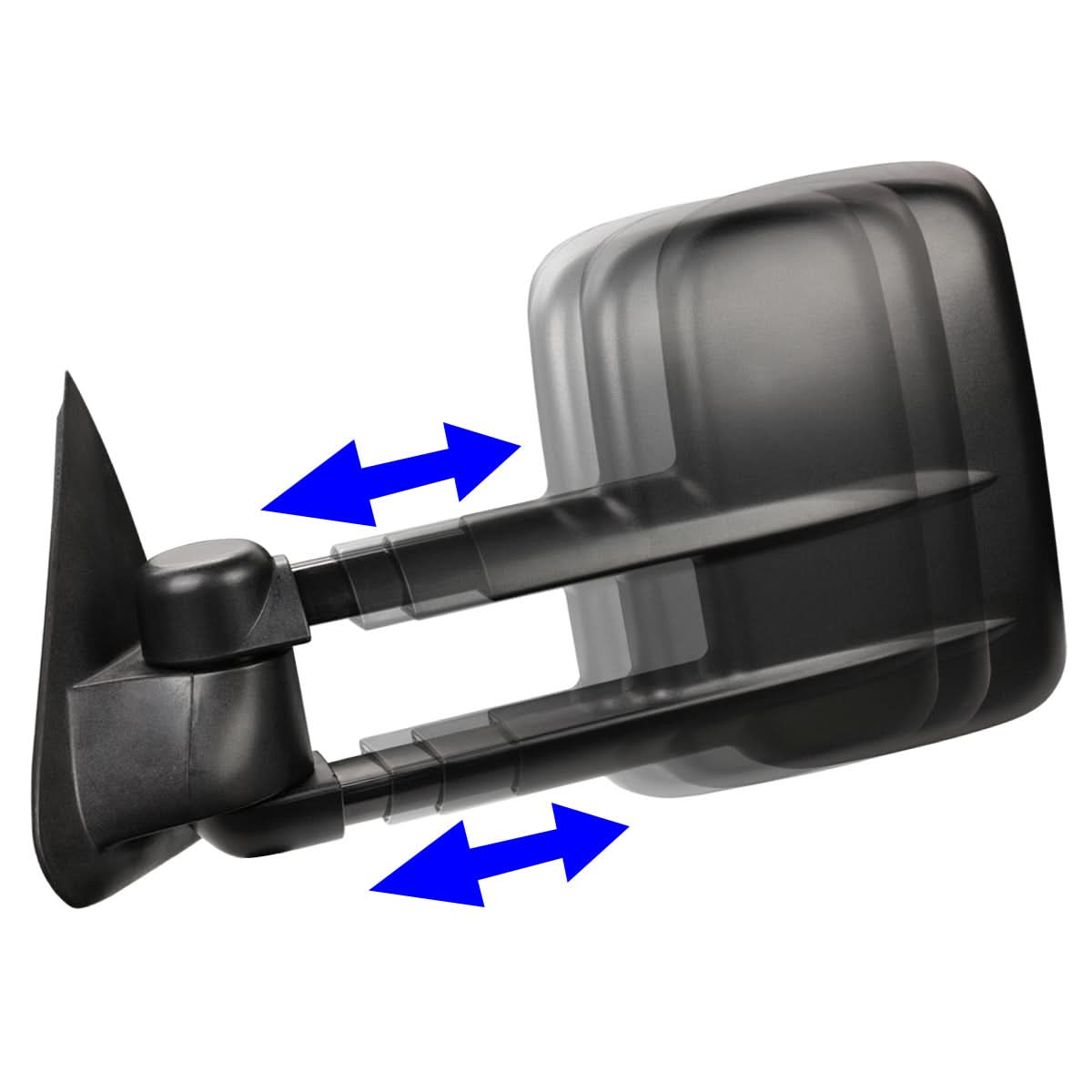 1997-2003 Ford F-150 Power Towing Mirrors Pair Black