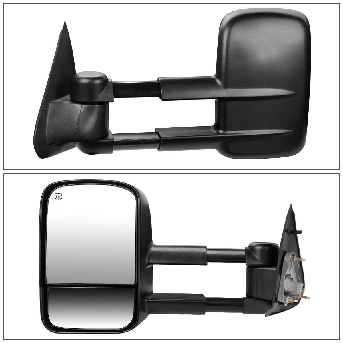 1997-2004 Ford F-150 Power Towing Mirror Left Side Black