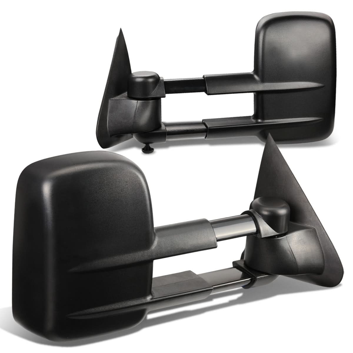 1997-2003 Ford F-150 Manual Towing Mirrors Pair Black