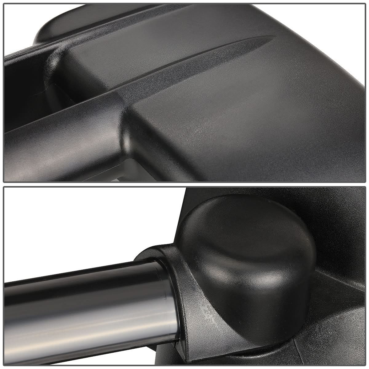1997-2003 Ford F-150 Manual Towing Mirrors Pair Black