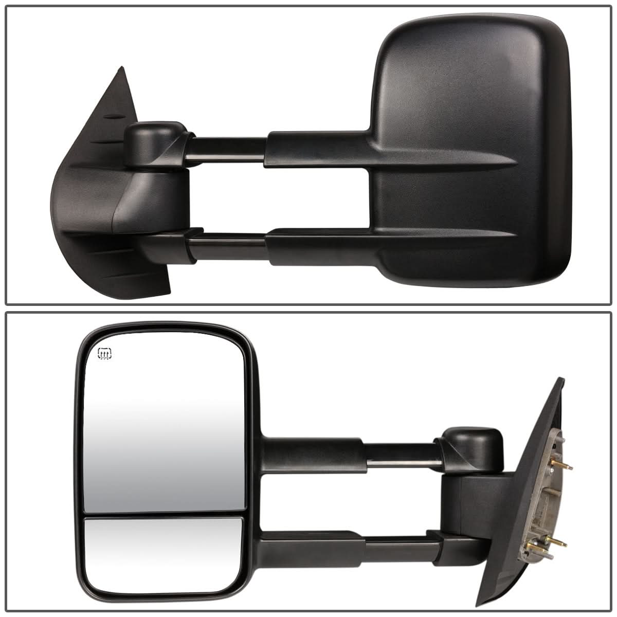2007-2013 Chevrolet Silverado Left Towing Mirror Powered Heated Black