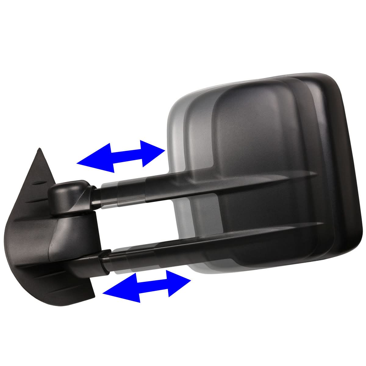 2007-2013 Chevrolet Silverado Left Towing Mirror Powered Heated Black