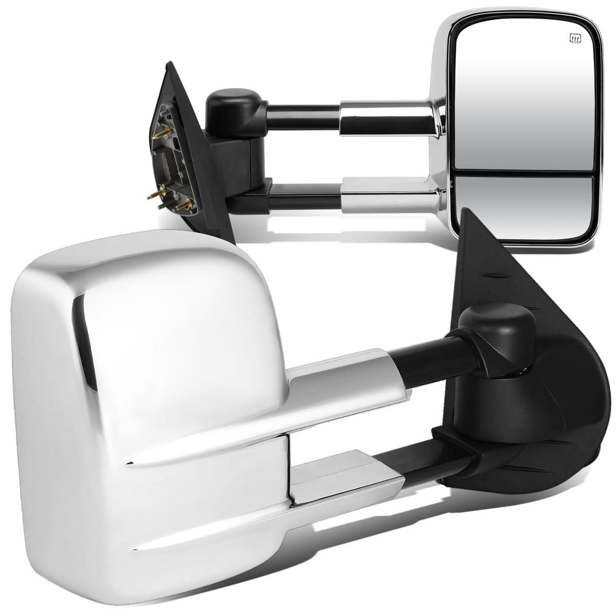 07-12 Chevrolet Silverado / GMC Sierra Powered Heated Towing Mirrors - Chrome