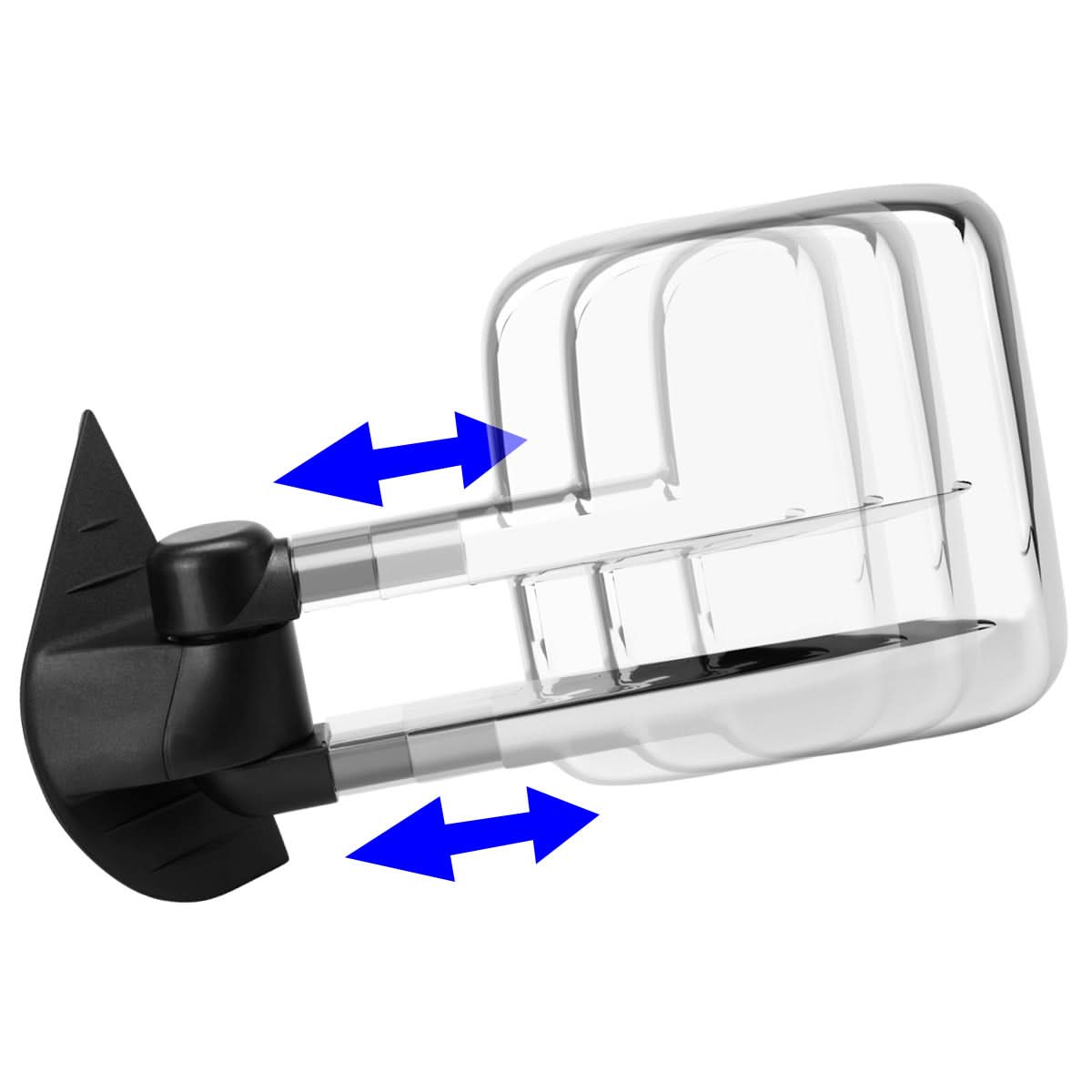 07-12 Chevrolet Silverado / GMC Sierra Powered Heated Towing Mirrors - Chrome