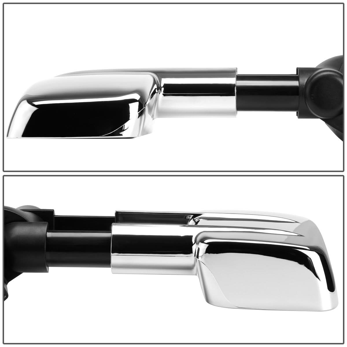07-12 Chevrolet Silverado / GMC Sierra Powered Heated Towing Mirrors - Chrome