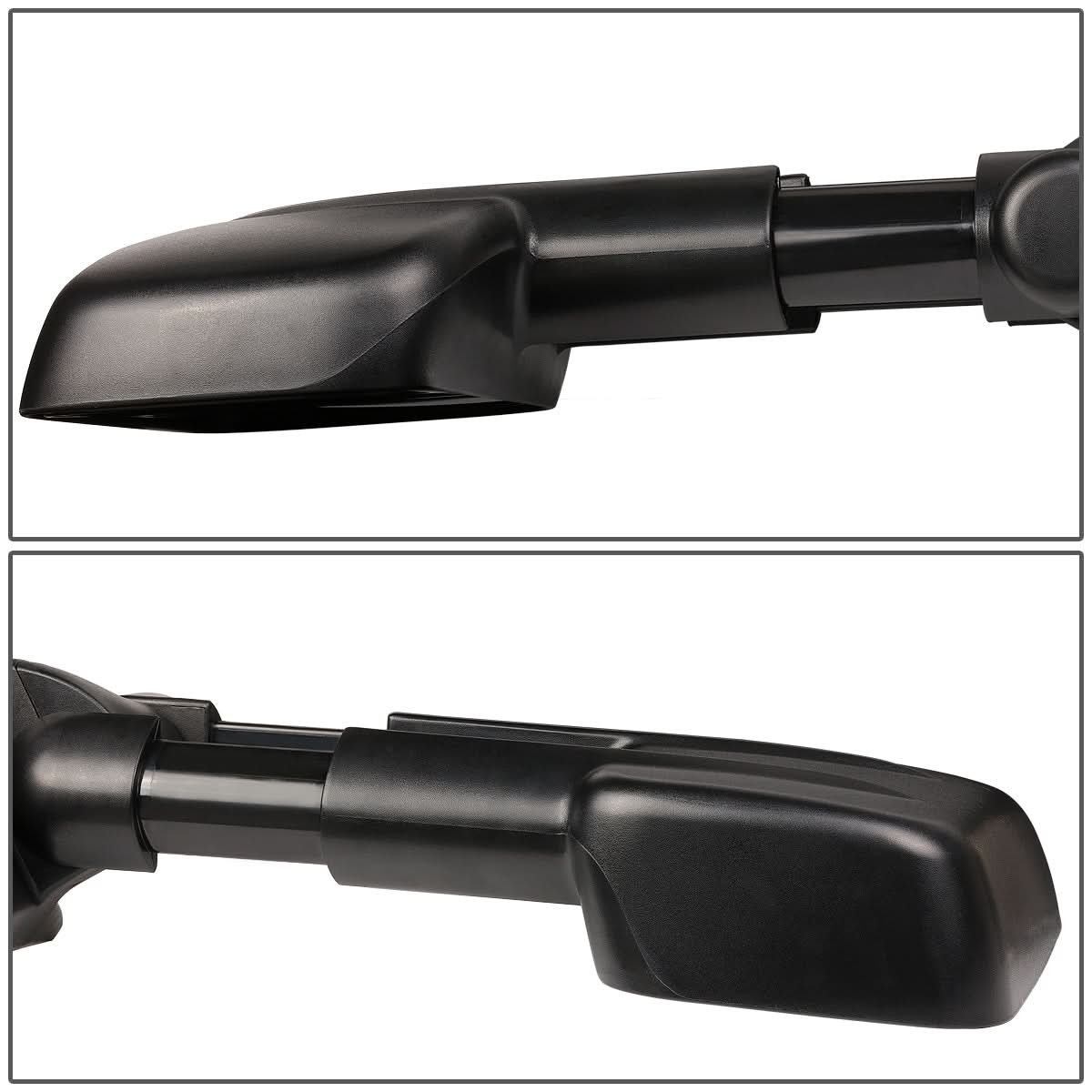 2007-2012 Chevrolet Silverado Towing Mirrors - Manual Black Pair