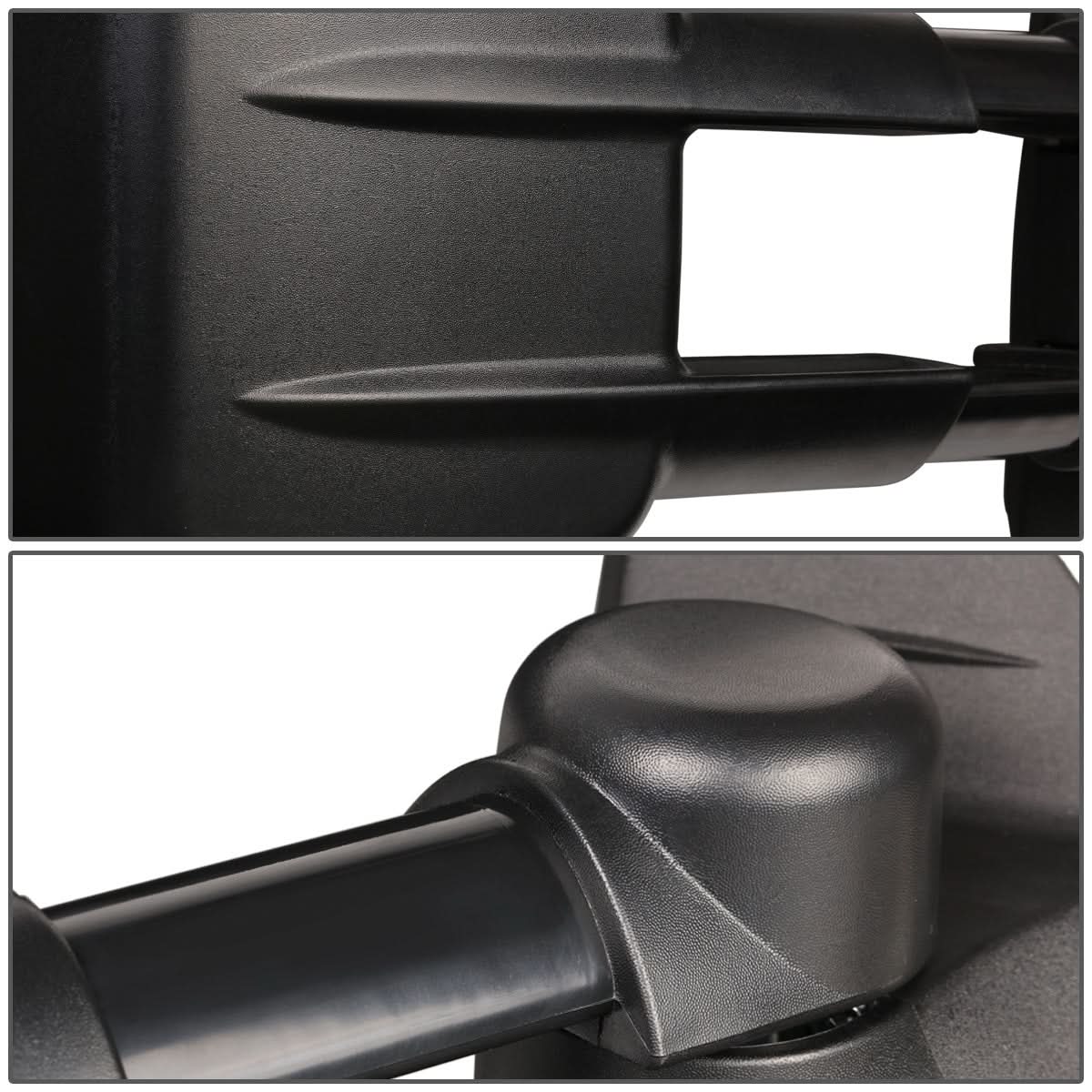 2007-2012 Chevrolet Silverado Towing Mirrors - Manual Black Pair