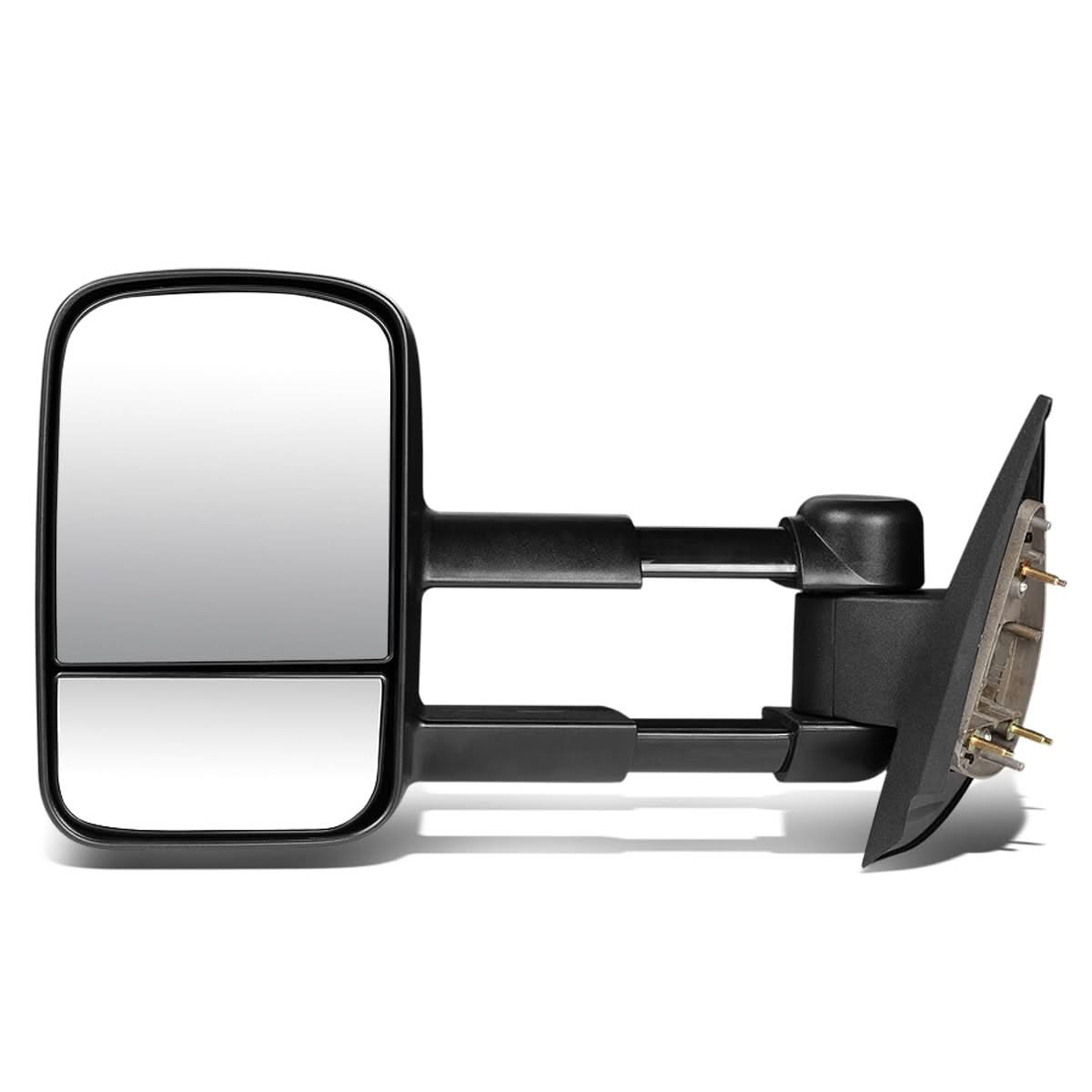 2007-2013 Chevrolet Silverado Left Manual Towing Mirror Black