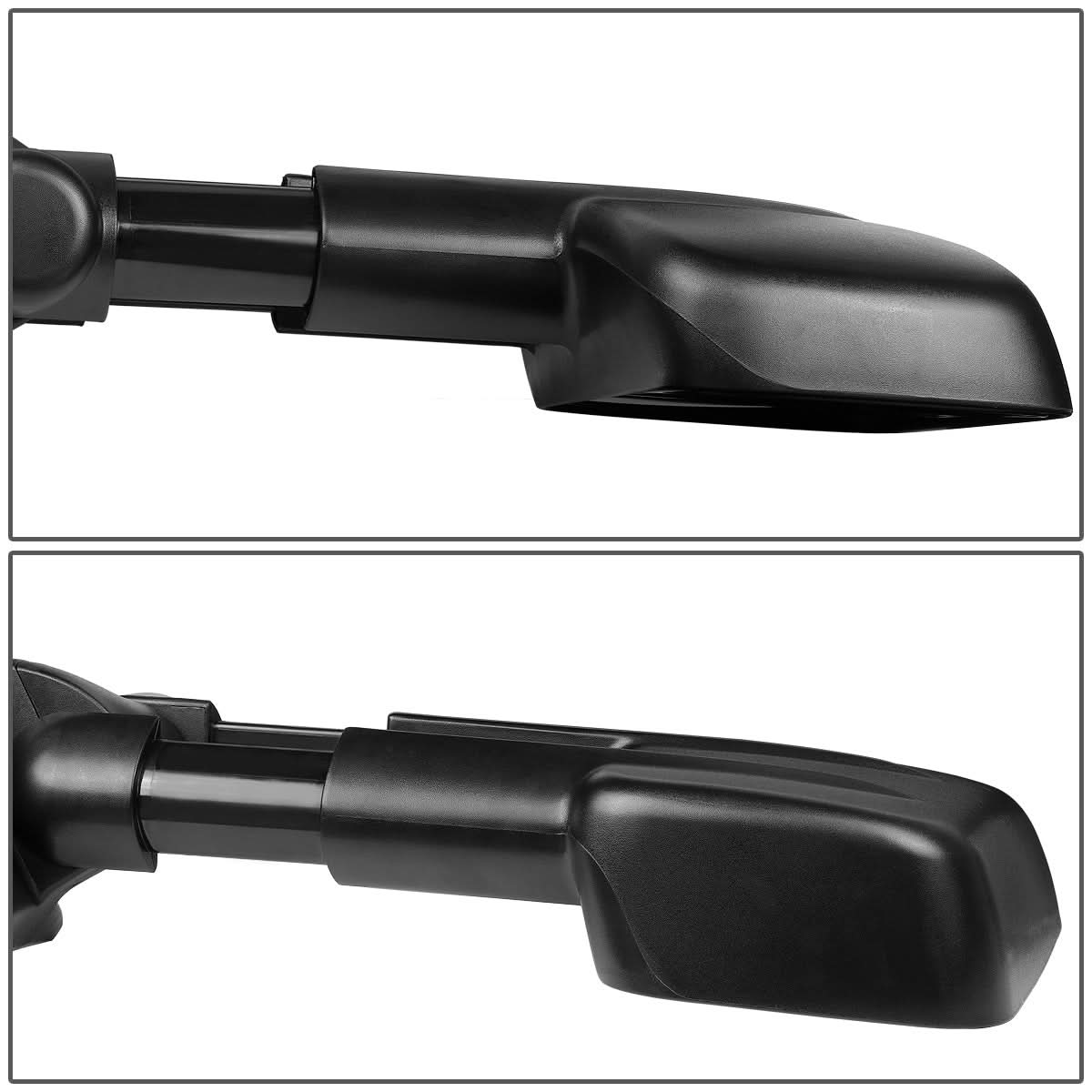 2007-2013 Chevrolet Silverado Left Manual Towing Mirror Black
