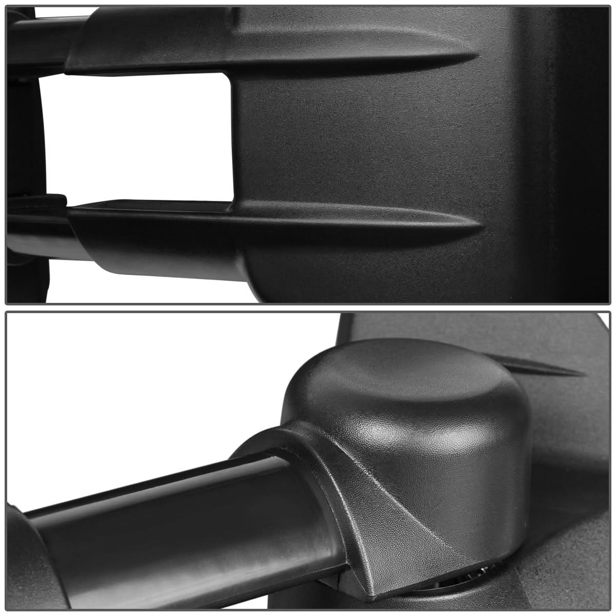 2007-2013 Chevrolet Silverado Left Manual Towing Mirror Black