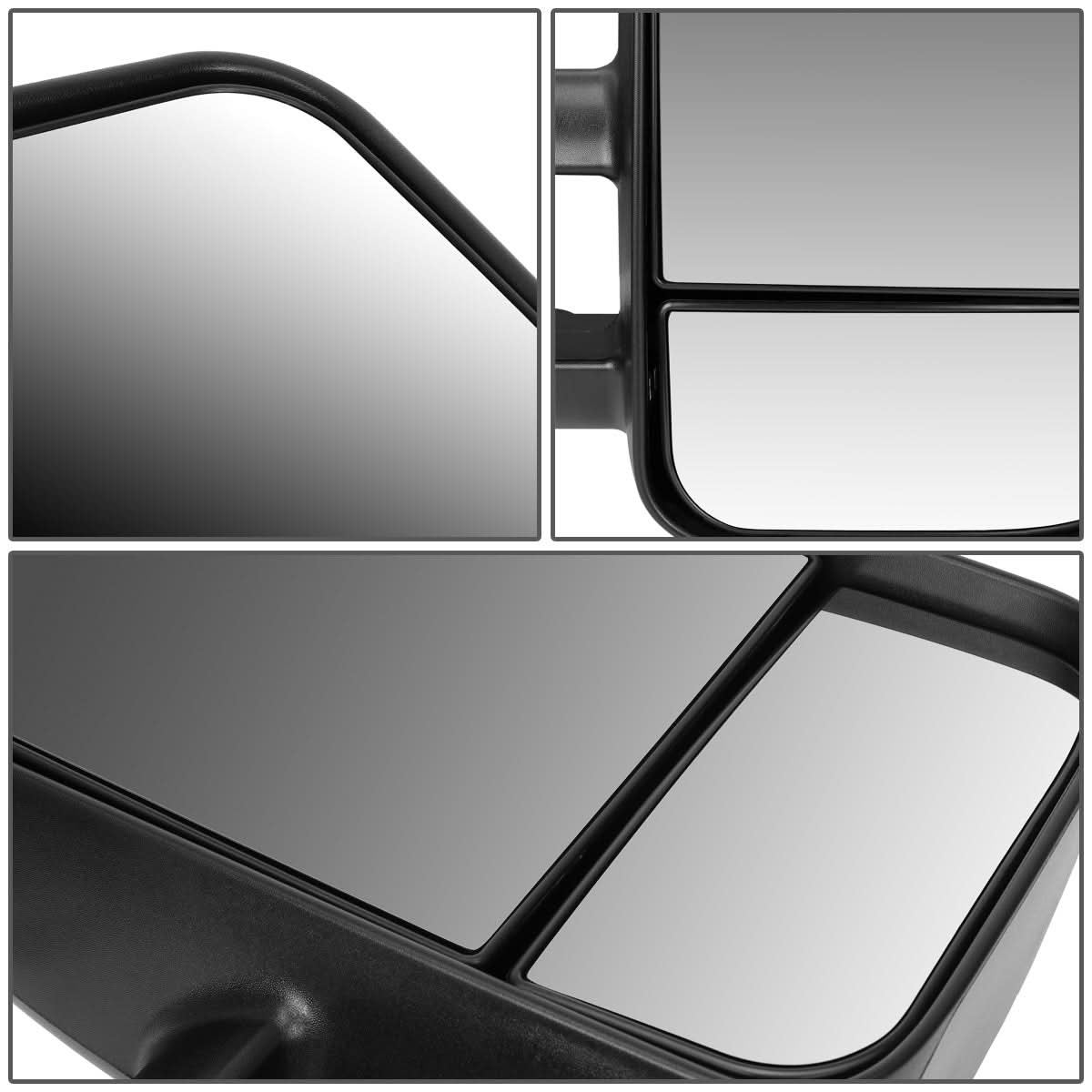 2007-2013 Chevrolet Silverado Right Towing Mirror Manual Black