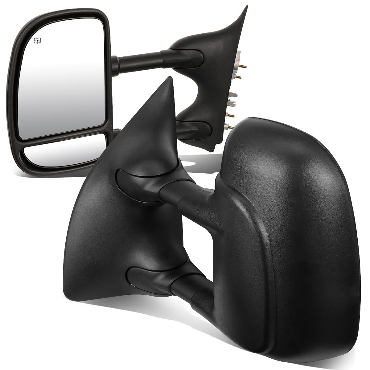 99-07 Ford F-250 F-350 F-450 F-550 Powered Heated Towing Mirrors Pair