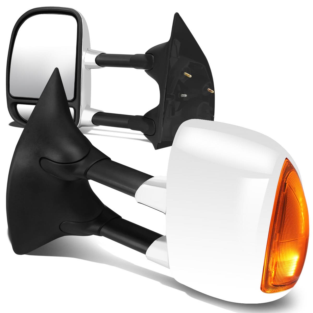 99-07 Ford F-250 F-350 F-450 F-550 Super Duty Towing Mirrors Manual Pair