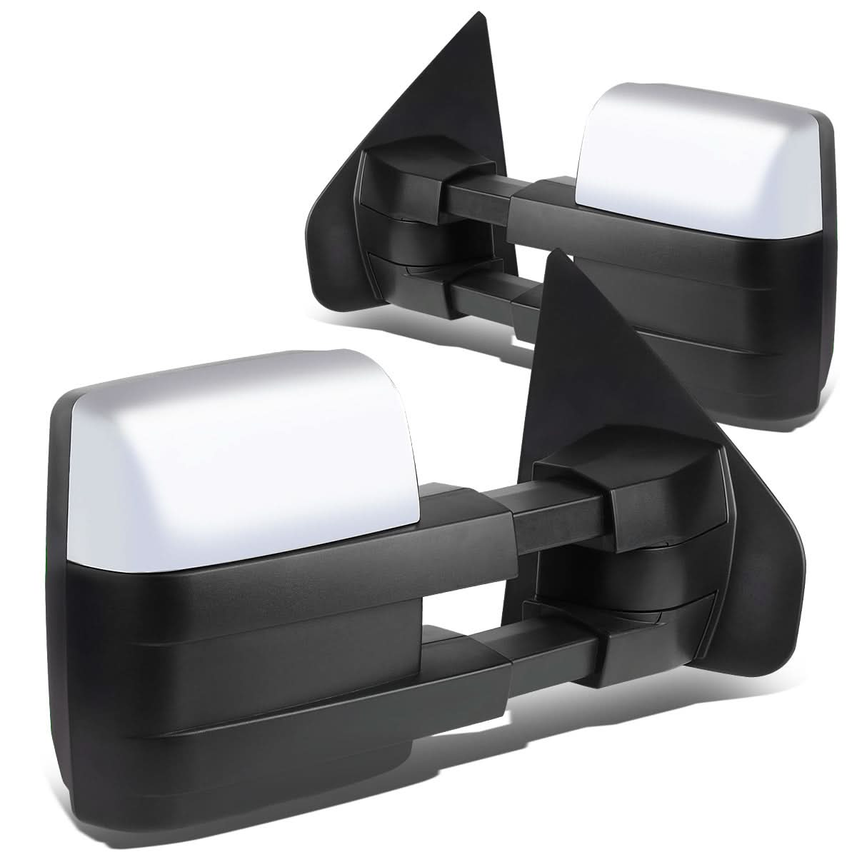 2004-2014 Ford F-150 Manual Heated Towing Mirrors - Chrome LED Amber