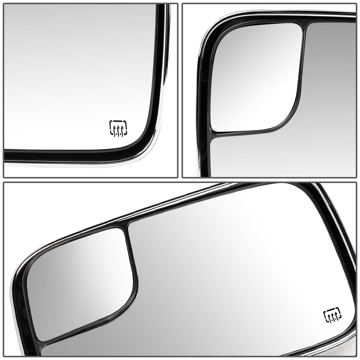 98-02 Dodge Ram 1500 2500 3500 Powered Heated LED Towing Mirrors Pair