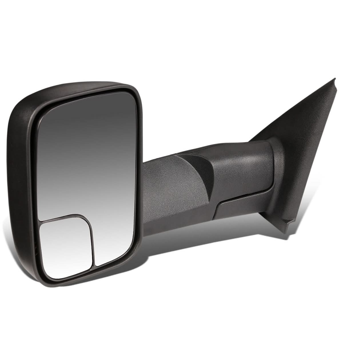 2002-2009 Dodge Ram Manual Towing Mirror - Left Side Black