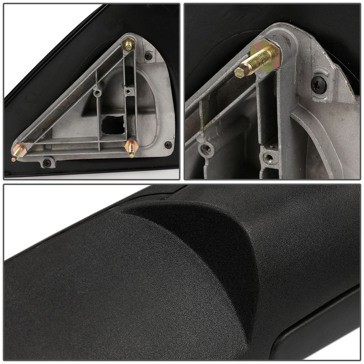 2002-2009 Dodge Ram Manual Towing Mirror - Left Side Black