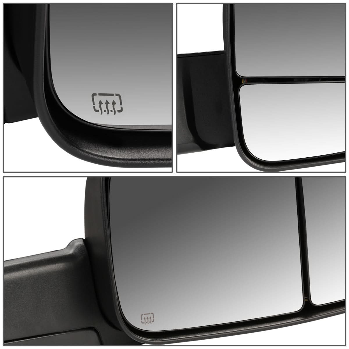 09-16 Dodge Ram Powered Heated LED Towing Mirrors - Black