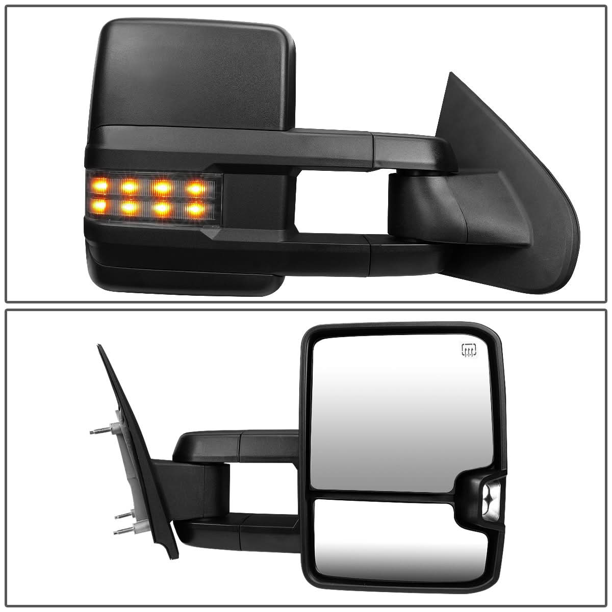 03-07 Chevy Silverado GMC Sierra Powered Heated LED Towing Mirror