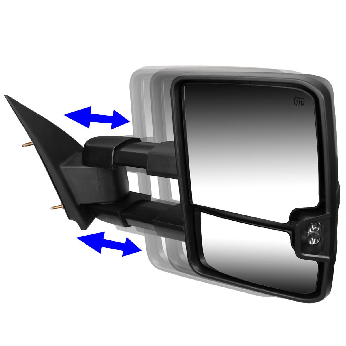 03-07 Chevy Silverado GMC Sierra Powered Heated LED Towing Mirror