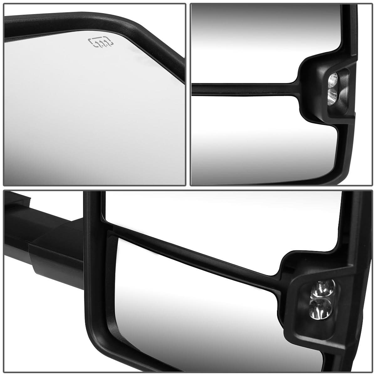 03-07 Chevy Silverado GMC Sierra Powered Heated LED Towing Mirror