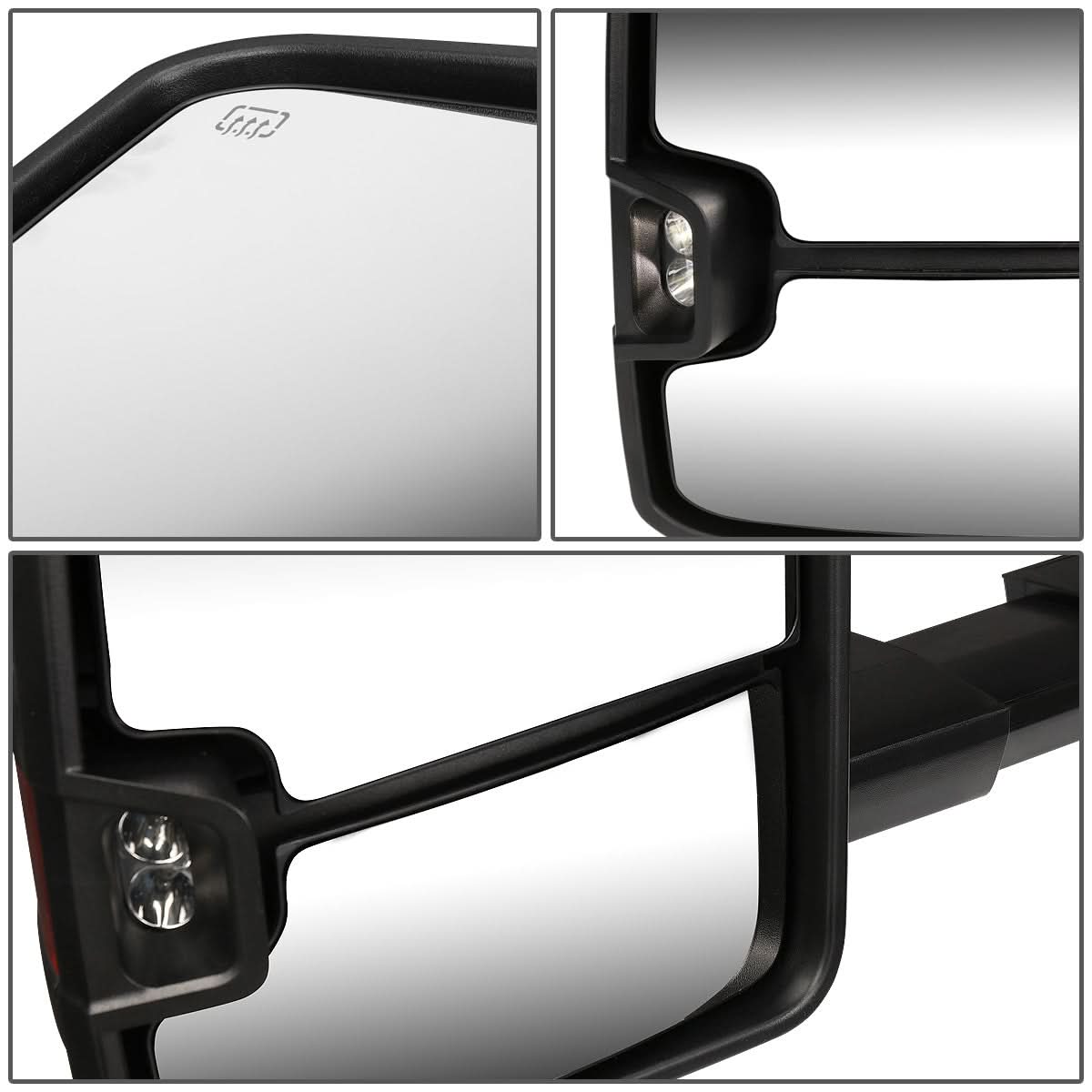 14-17 Chevrolet Silverado GMC Sierra Towing Mirrors - Powered Heated LED