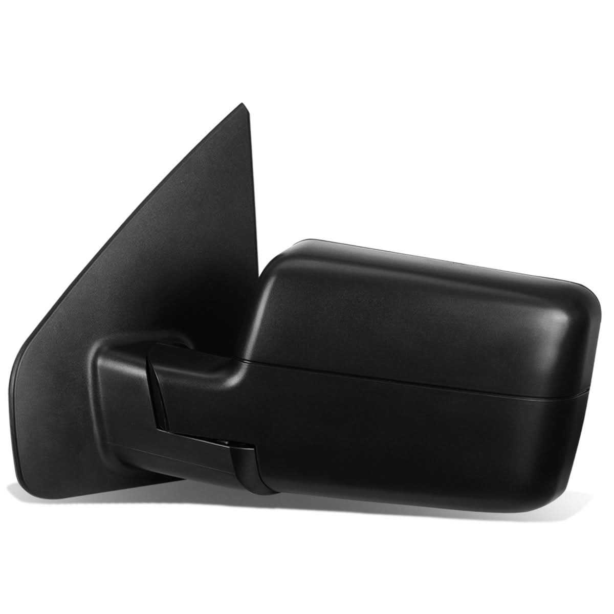 04-14 Ford F-150 Left Powered Heated Towing Mirror Black