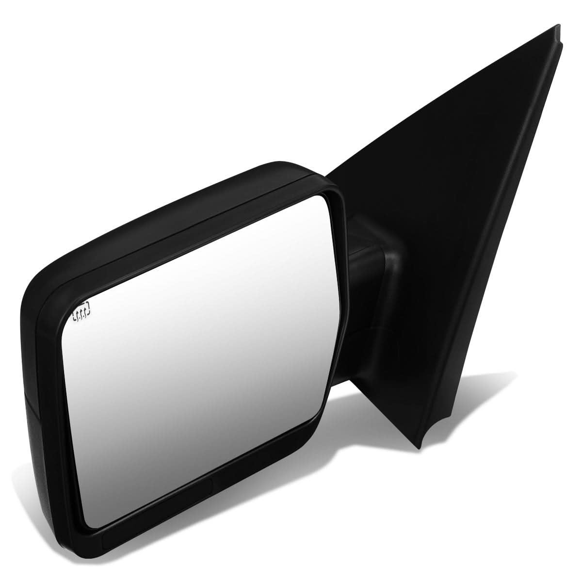 04-14 Ford F-150 Left Powered Heated Towing Mirror Black
