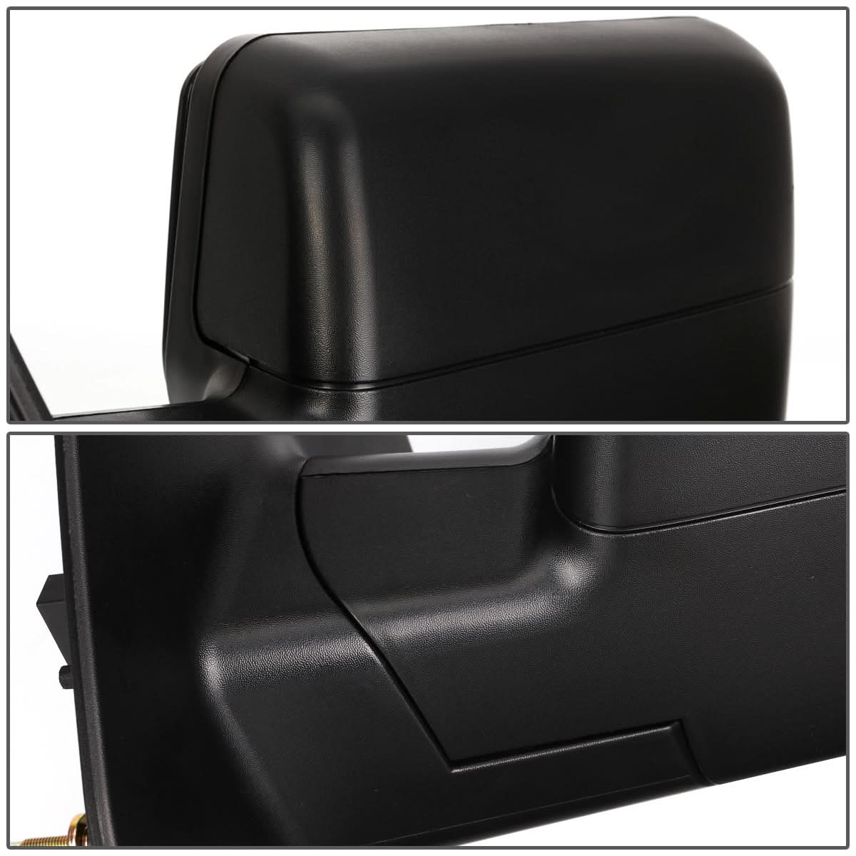 04-14 Ford F-150 Left Powered Heated Towing Mirror Black