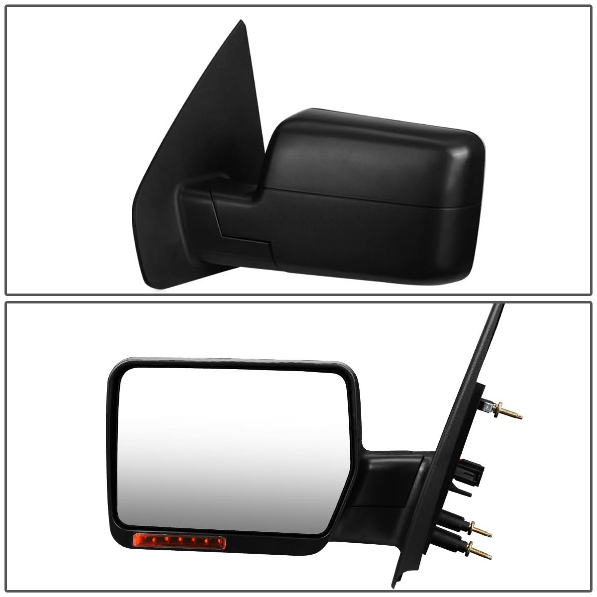 2004-2014 Ford F-150 Left Manual Towing Mirror w/ LED Signal