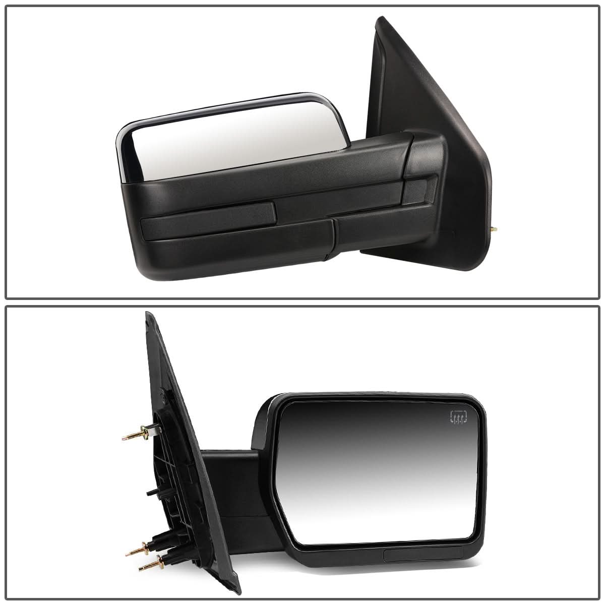 2004-2014 Ford F-150 Right Towing Mirror - Powered Heated Chrome
