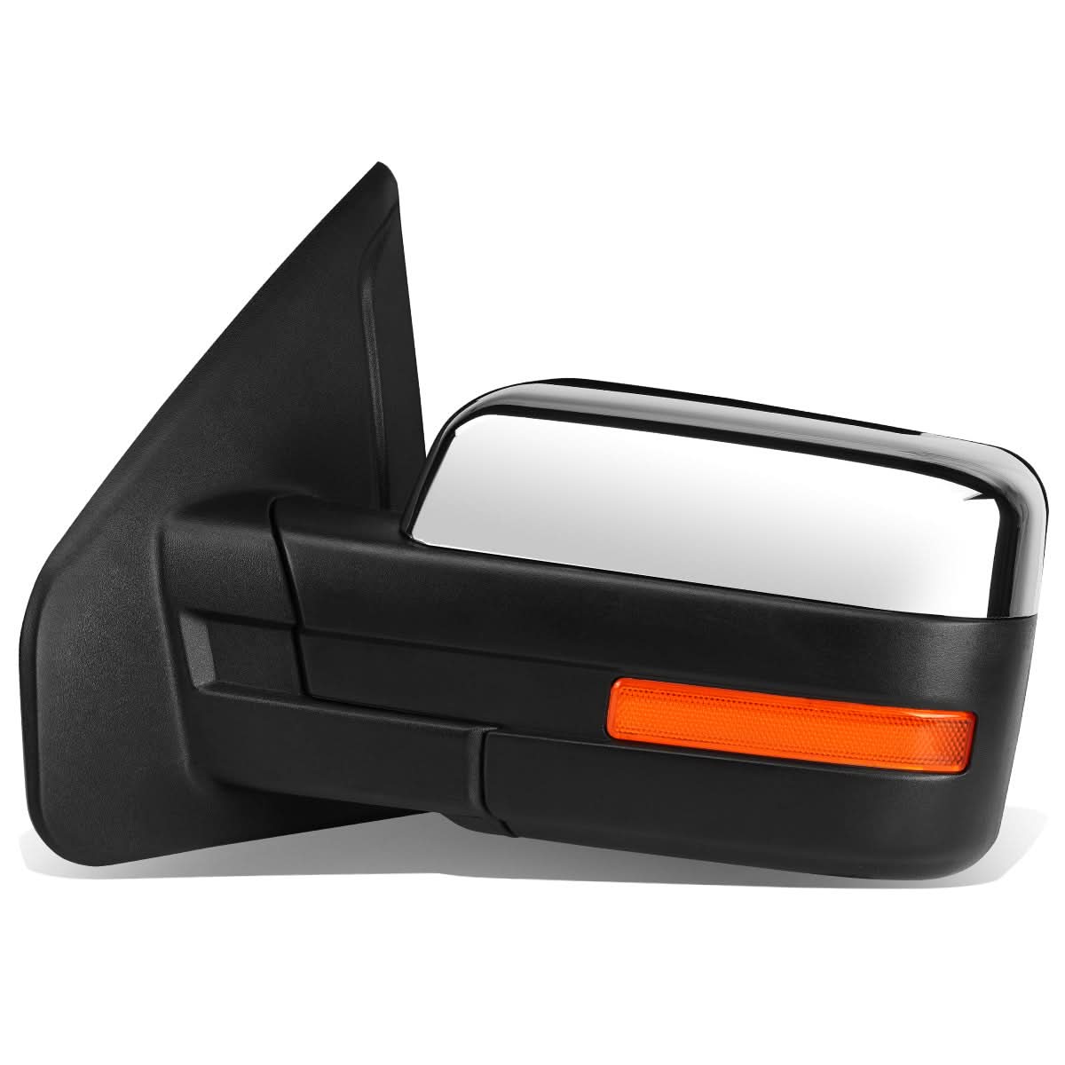 2004-2014 Ford F-150 Left Towing Mirror - Powered Heated Chrome