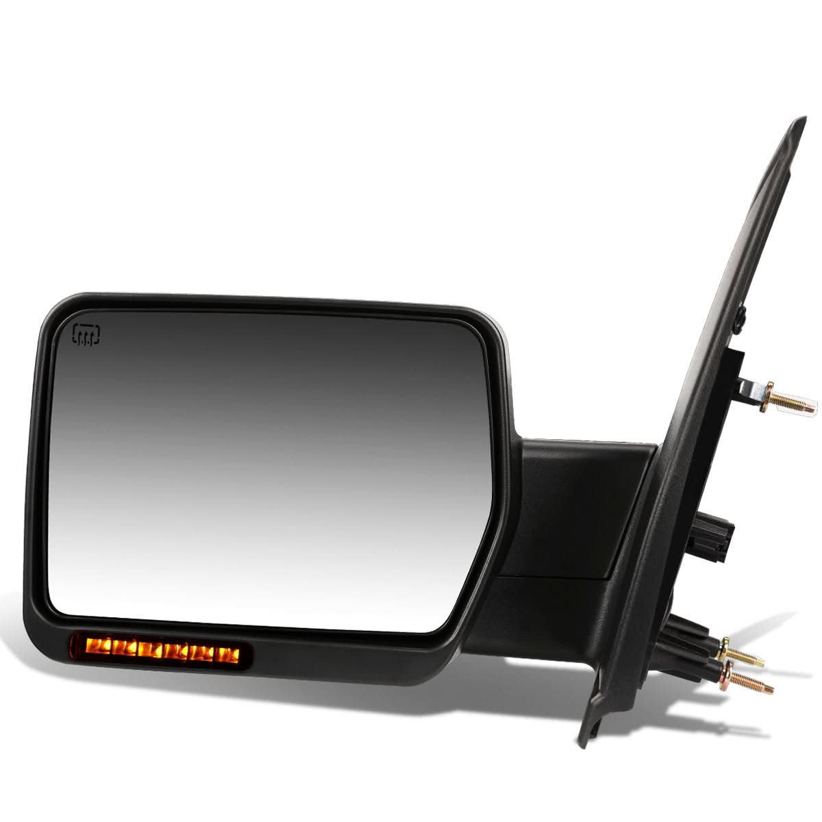 2004-2014 Ford F-150 Left Towing Mirror - Powered Heated Chrome