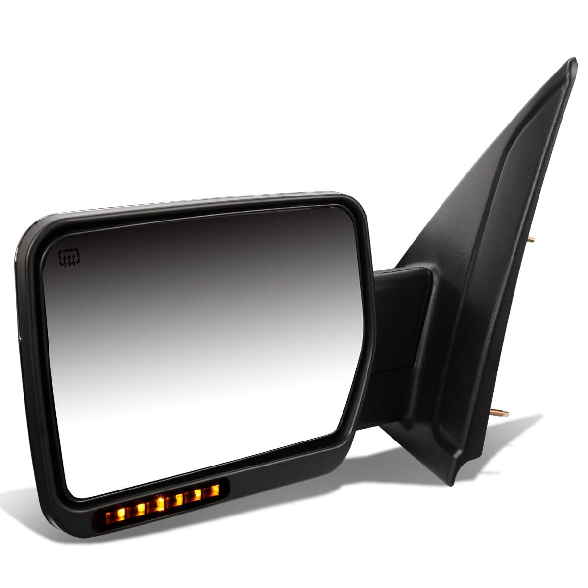 2004-2014 Ford F-150 Left Towing Mirror - Powered Heated Chrome