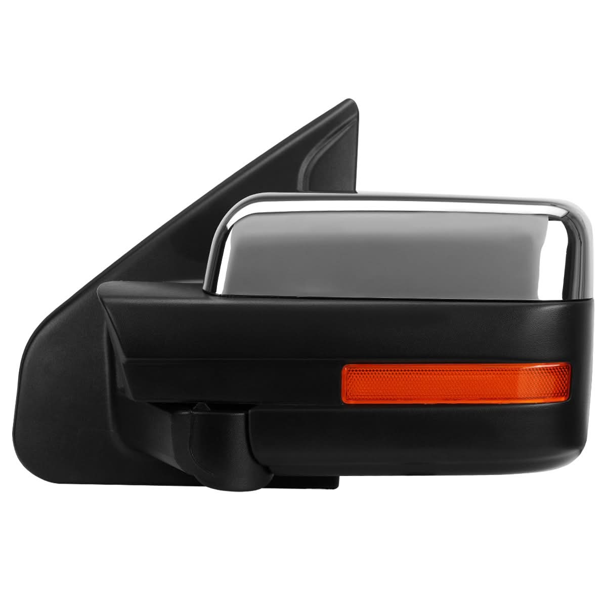 2004-2014 Ford F-150 Left Towing Mirror - Powered Heated Chrome