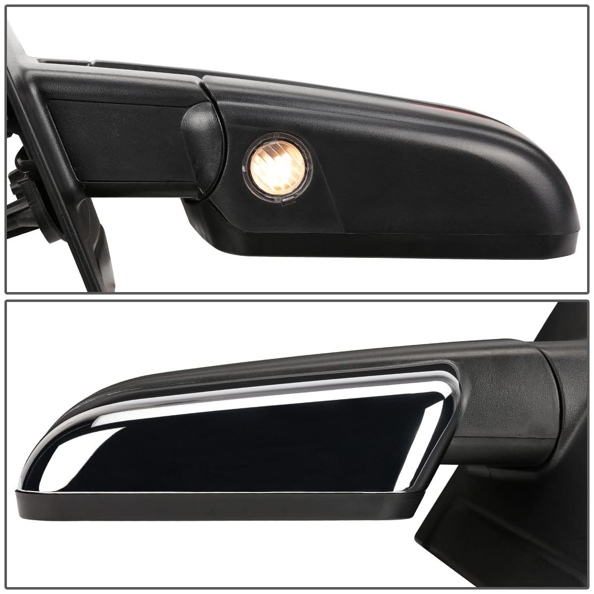 2004-2014 Ford F-150 Left Towing Mirror - Powered Heated Chrome