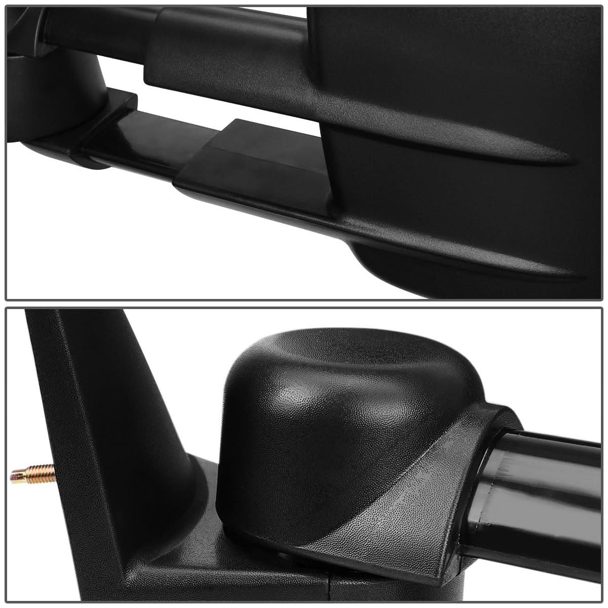 88-02 Chevrolet C/K Manual Towing Mirror - Left Side Black