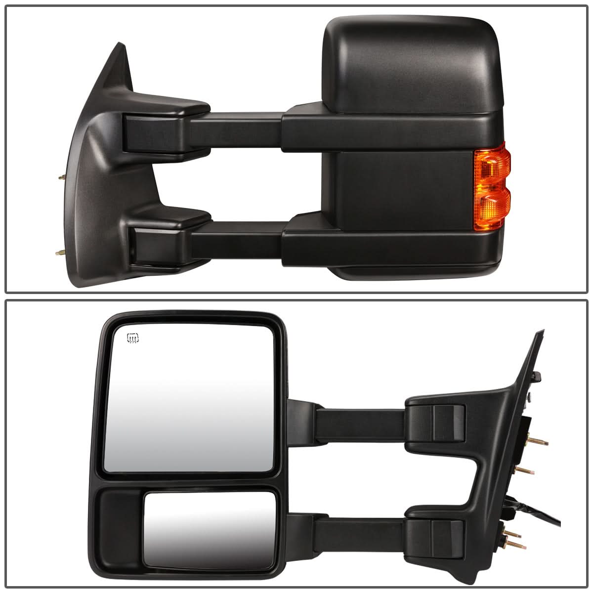 99-07 Ford F-250 F-350 F-450 F-550 Super Duty Towing Mirrors - Powered