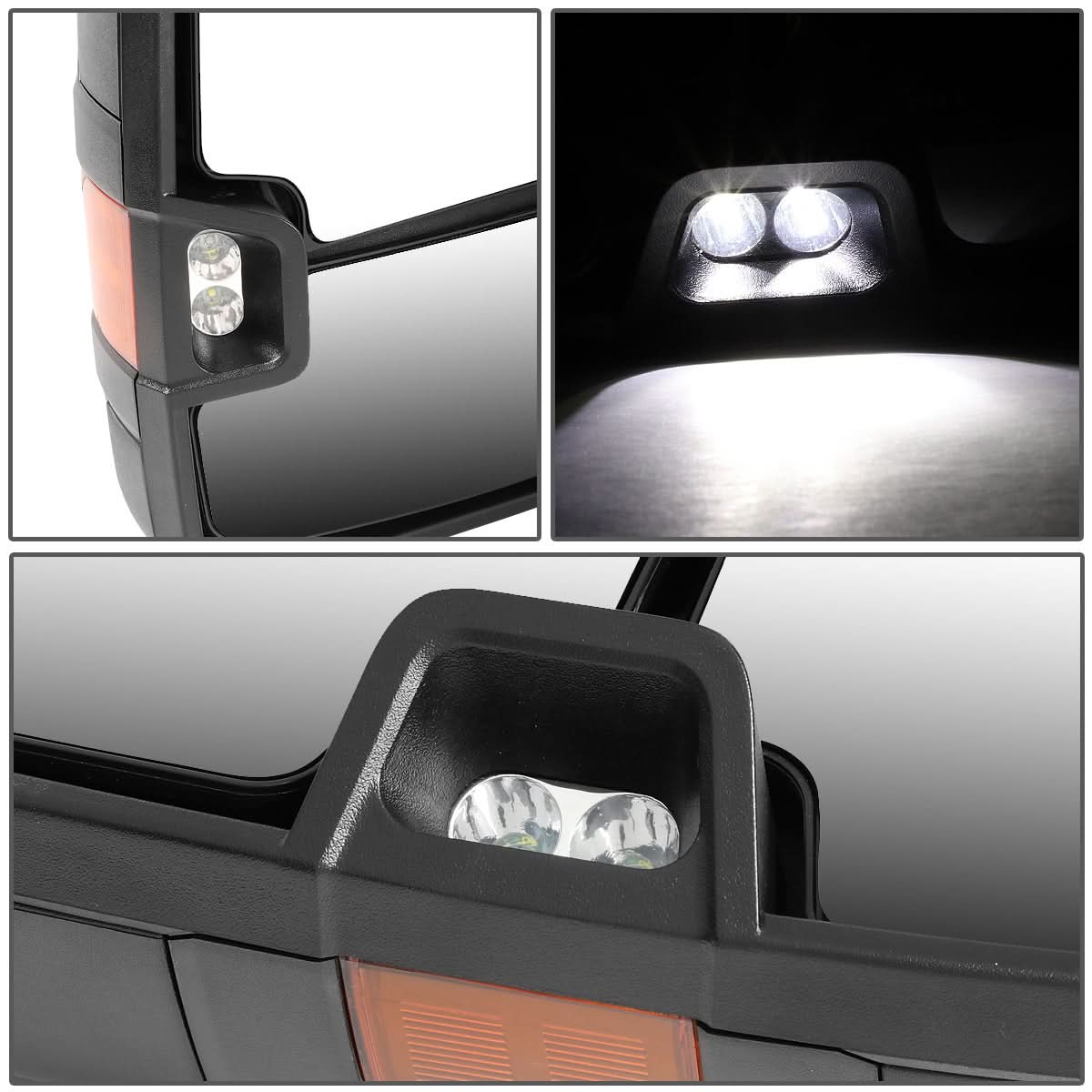99-06 Chevy Silverado GMC Sierra Towing Mirrors Powered Heated LED