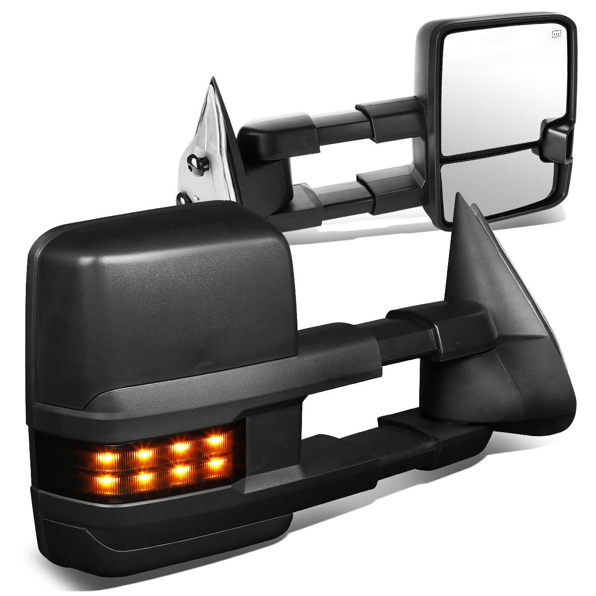 99-06 Chevy Silverado GMC Sierra Powered Heated LED Towing Mirrors
