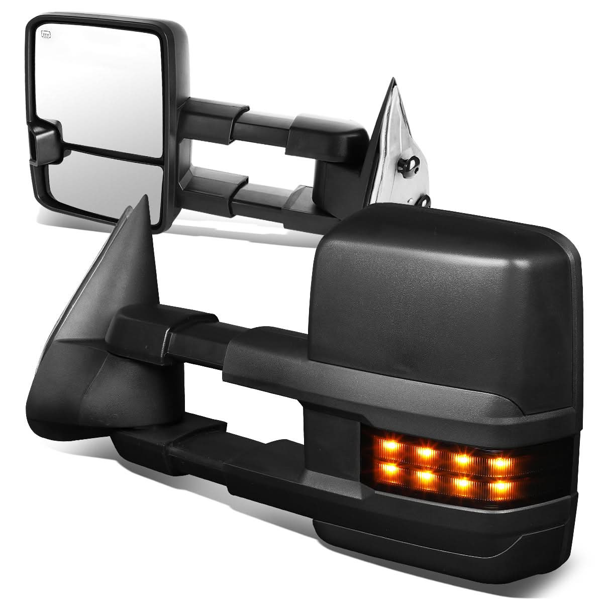 99-06 Chevy Silverado GMC Sierra Powered Heated LED Towing Mirrors