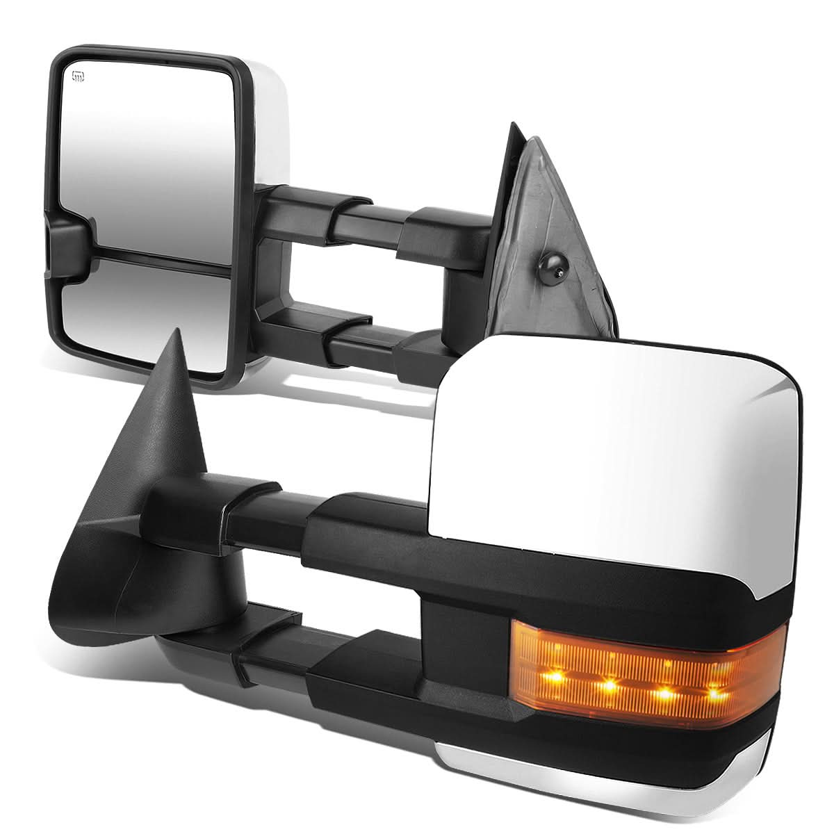 99-06 Chevy Silverado GMC Sierra Powered Heated LED Towing Mirrors