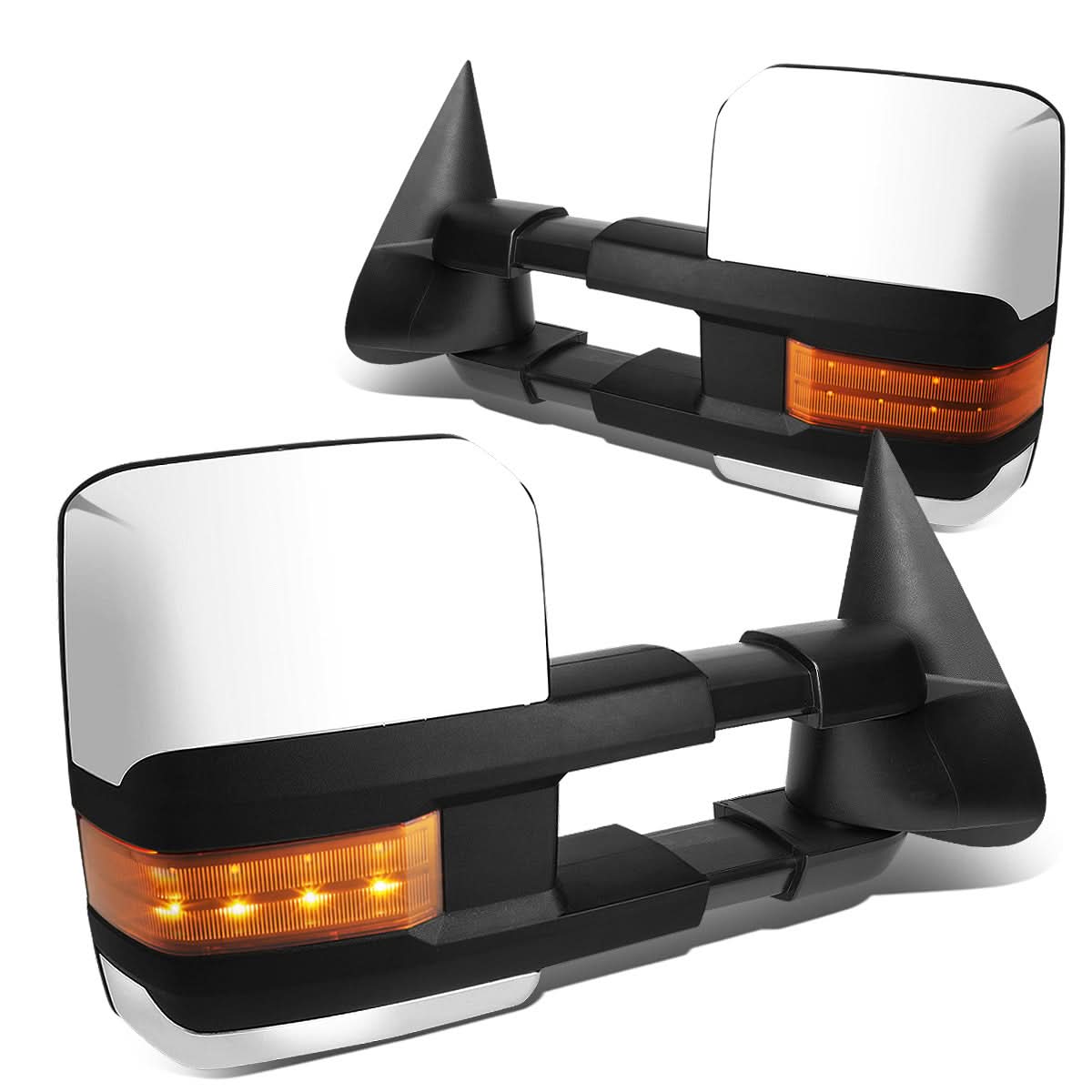 99-06 Chevy Silverado GMC Sierra Powered Heated LED Towing Mirrors