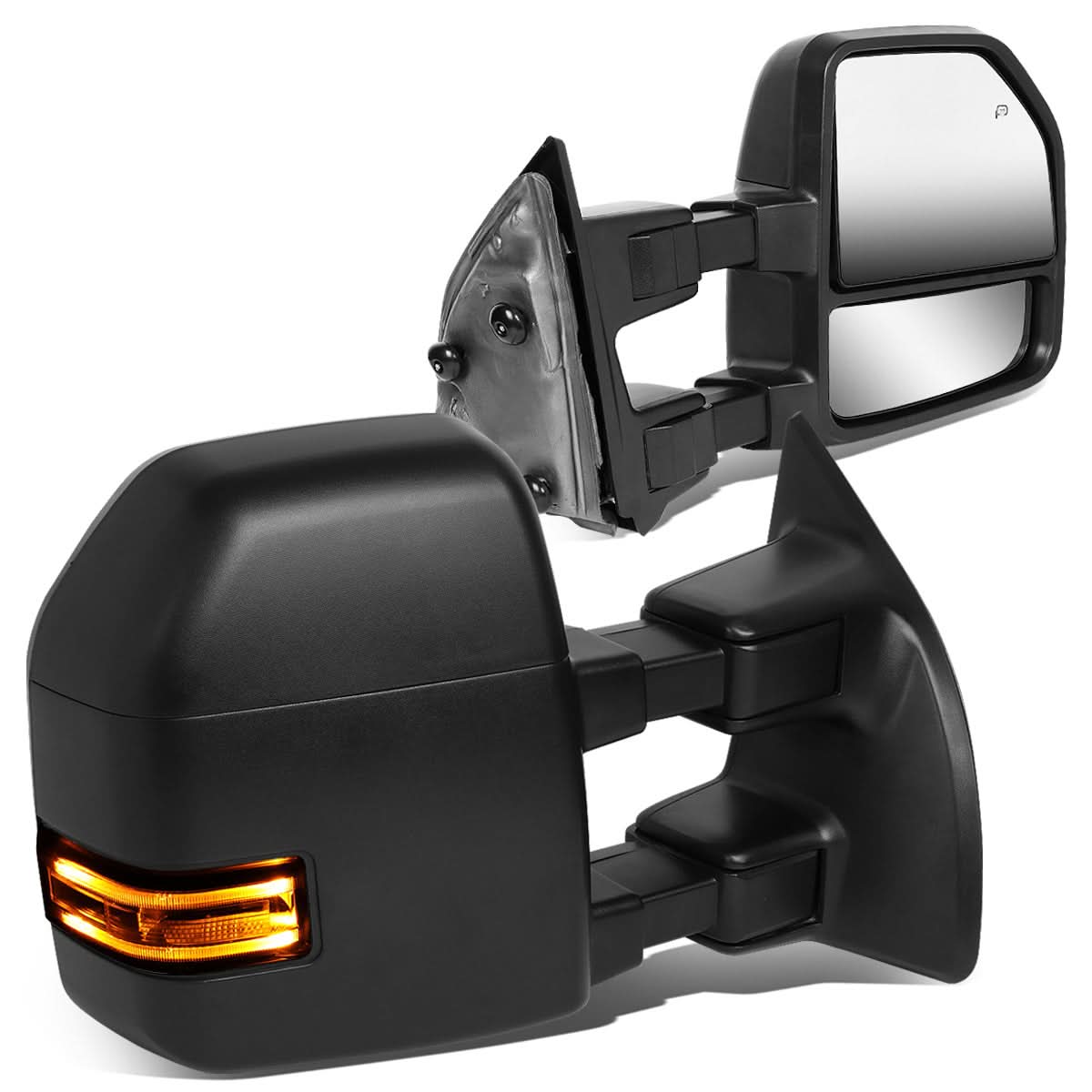 99-07 Ford F-250 F-350 F-450 F-550 Powered Heated LED Towing Mirrors