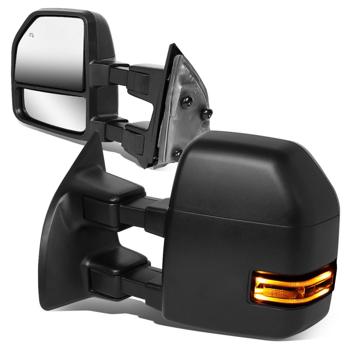 99-07 Ford F-250 F-350 F-450 F-550 Powered Heated LED Towing Mirrors